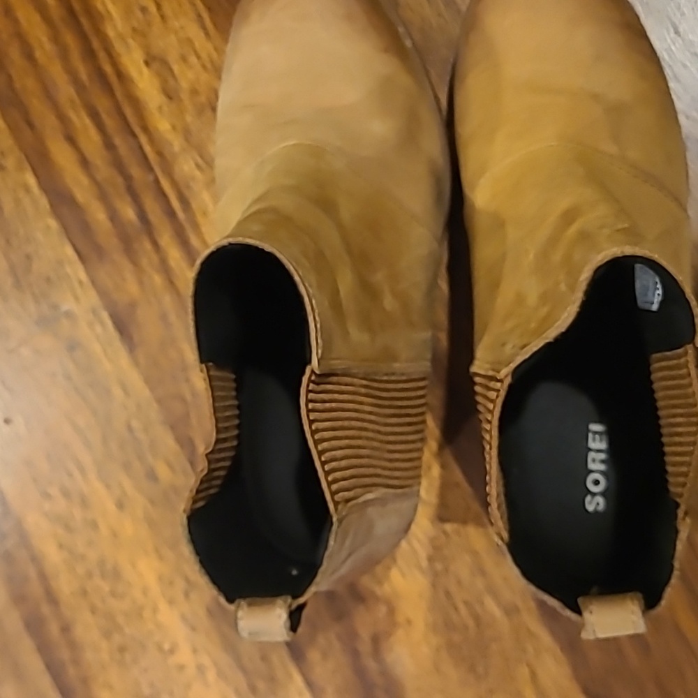 Sorel Lea Wedge Joan of Arctic Chelsea Wedge Camel Brown 7.5 waterproof - Picture 4 of 8